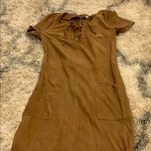 Suede dress